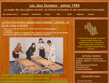 Tablet Screenshot of jeux-ducreux.fr